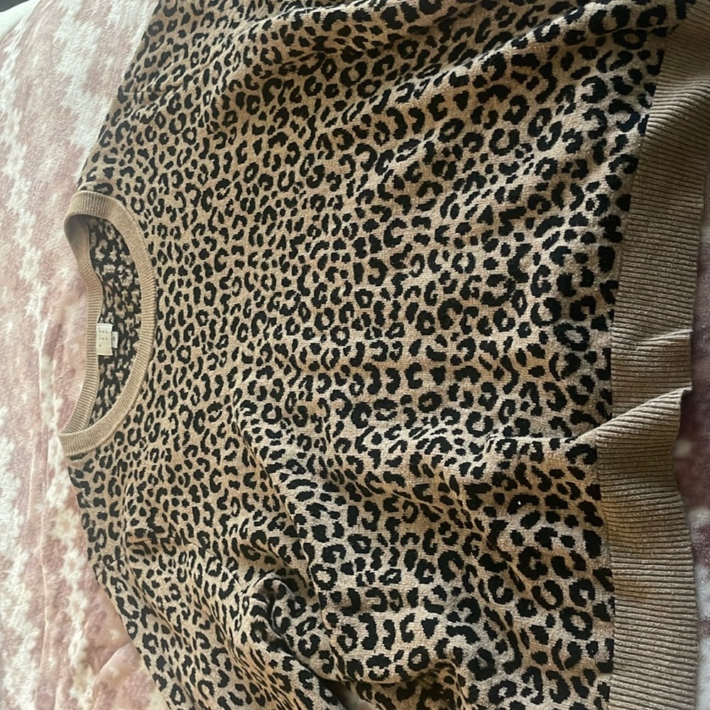 Leopard print sweater